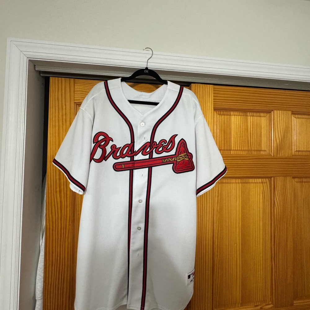 Chipper Jones - Authentic Majestic White Jersey